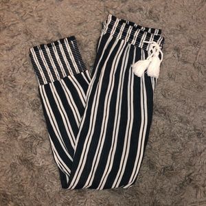 Cropped striped pants